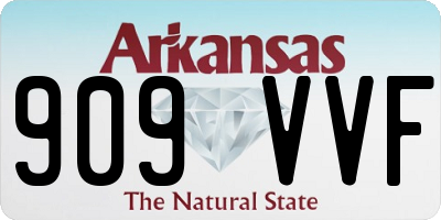 AR license plate 909VVF