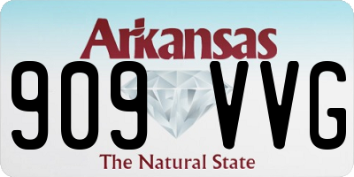 AR license plate 909VVG
