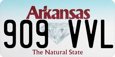 AR license plate 909VVL