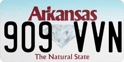 AR license plate 909VVN