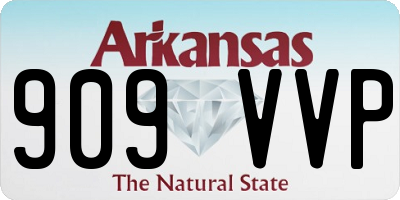AR license plate 909VVP