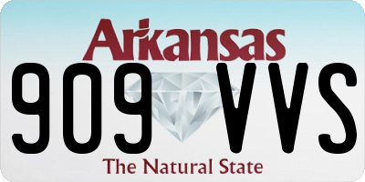 AR license plate 909VVS