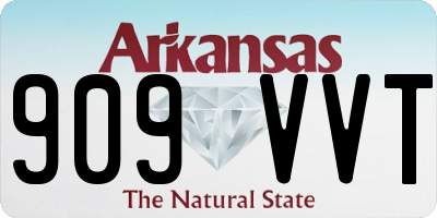 AR license plate 909VVT