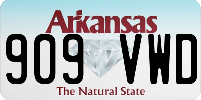 AR license plate 909VWD