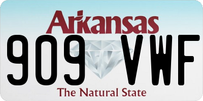 AR license plate 909VWF