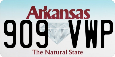 AR license plate 909VWP