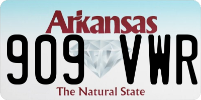 AR license plate 909VWR