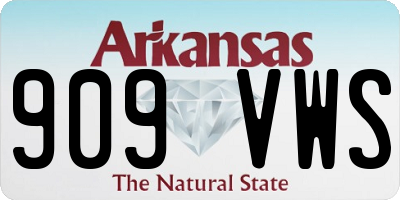 AR license plate 909VWS