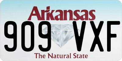 AR license plate 909VXF