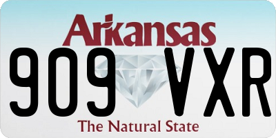 AR license plate 909VXR