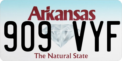 AR license plate 909VYF