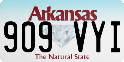 AR license plate 909VYI