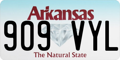 AR license plate 909VYL