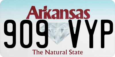 AR license plate 909VYP