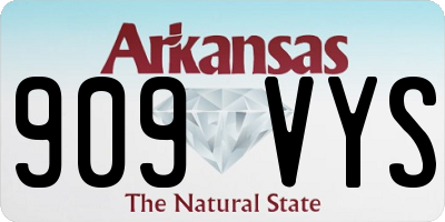 AR license plate 909VYS