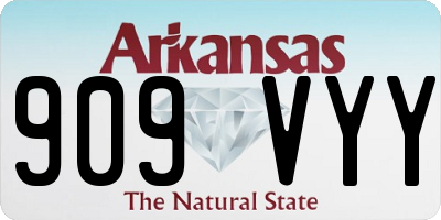 AR license plate 909VYY
