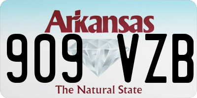 AR license plate 909VZB