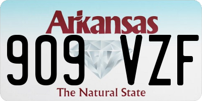 AR license plate 909VZF