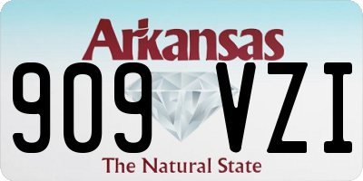 AR license plate 909VZI