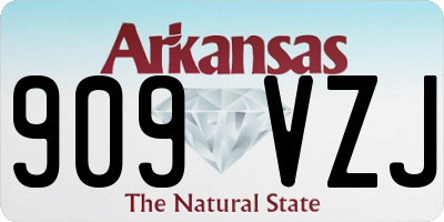 AR license plate 909VZJ