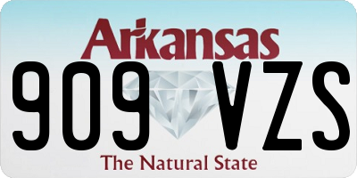 AR license plate 909VZS