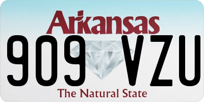 AR license plate 909VZU