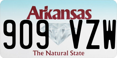 AR license plate 909VZW