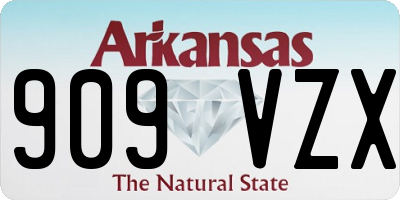 AR license plate 909VZX