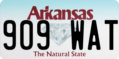 AR license plate 909WAT