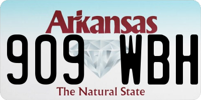 AR license plate 909WBH