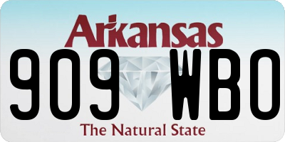 AR license plate 909WBO