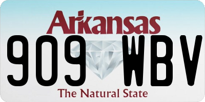 AR license plate 909WBV