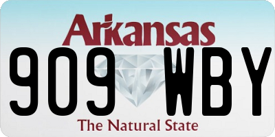 AR license plate 909WBY