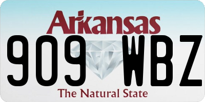 AR license plate 909WBZ