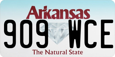 AR license plate 909WCE