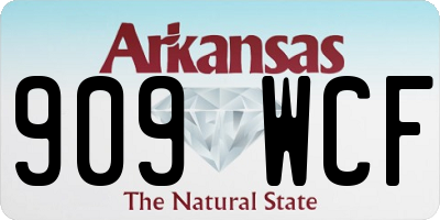 AR license plate 909WCF