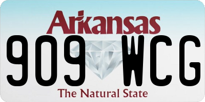 AR license plate 909WCG