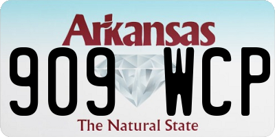 AR license plate 909WCP
