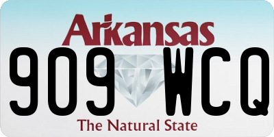 AR license plate 909WCQ