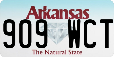 AR license plate 909WCT