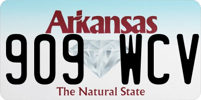 AR license plate 909WCV