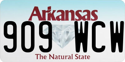 AR license plate 909WCW