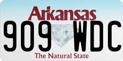 AR license plate 909WDC