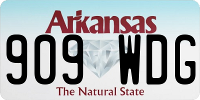 AR license plate 909WDG