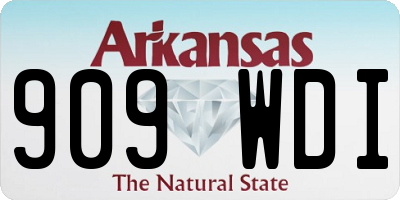 AR license plate 909WDI