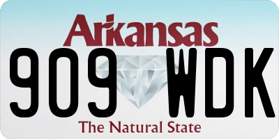 AR license plate 909WDK