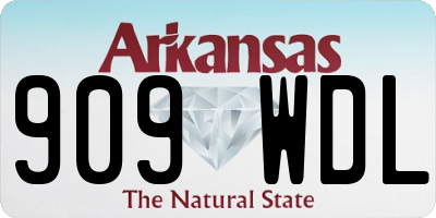 AR license plate 909WDL