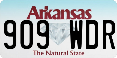 AR license plate 909WDR