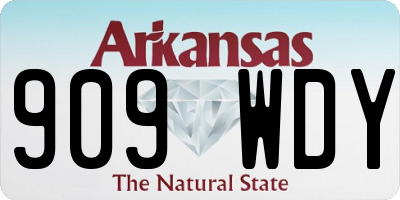AR license plate 909WDY