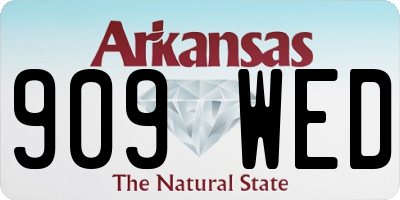 AR license plate 909WED
